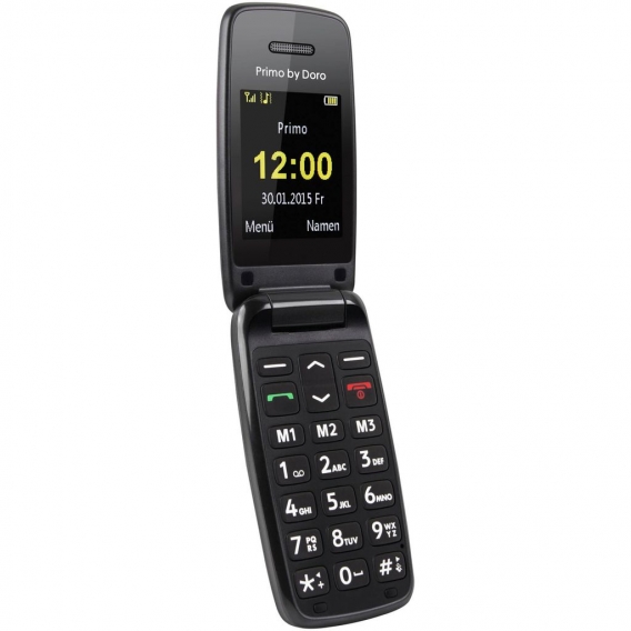 Doro Primo 401 2" 115g Schwarz - Mobiltelefon - Klappbar