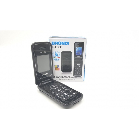 Fox Handy Brondi 1.77 ,, 128x160, Dual Sim, GSM, 1.3 MP, Schwarz