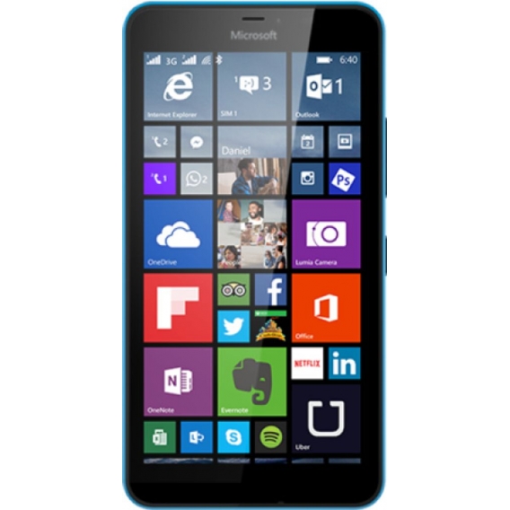 Microsoft Lumia 640 XL Dual-SIM Windows 8.1 8GB Smartphone cyan (ohne Branding) - DE Ware