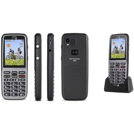 Doro PhoneEasy 530X Schwarz Senioren Handy mit Notruftaste Ohne Simlock ＃ 2
