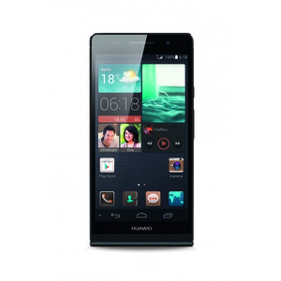 Huawei Ascend P6 Smartphone 11,9 cm (4,7 Zoll) schwarz, Farbe:schwarz, Zustand:Neu in