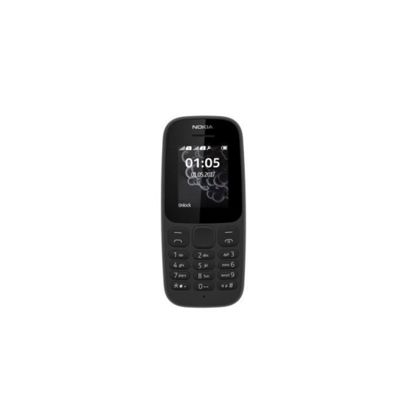 Nokia 105 DS, Balken, Dual-SIM, 4,57 cm (1.8 Zoll), 120 x 160 Pixel, 800 mAh, Schwarz