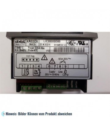 Kühlstellenregler Dixell XR02CX 5N0C0, 1 NTC, 230V, 8A