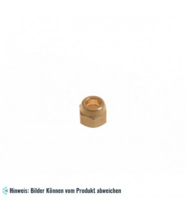 Bördelmutter / Überwurfmutter Gewinde 1/2" Lochgröße 12 mm