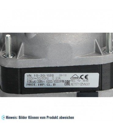 Lüftermotor ELCO VN10-20/028, 10/38W, 1300/1500 U/Min, 230V 50/60Hz, 5 Befestigugsoptionen