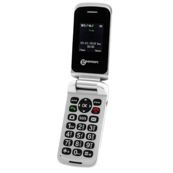 Clamshell-Mobiltelefon Geemarc CL8150 mit SOS-Taste