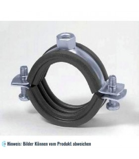 Rohrschelle zweischraubig ohne Schallschutz M8, 17-19 mm - 3/8"