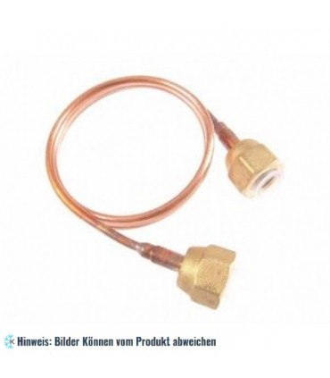 Druckausgleichsleitung / Kapillarrohr mit Überwurfmutter 1/4" SAE - 0,6 m