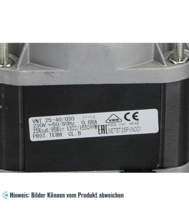 Lüftermotor ELCO VNT25-40/030, 25/95W, 1300/1500 U/Min, 230V 50/60Hz, Kabel 500 mm