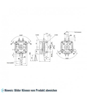 Lüftermotor EBM M4Q045-BD01-75, 5W, Multifunktion