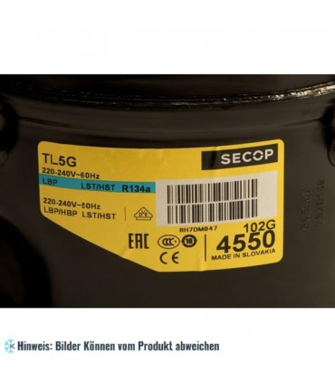 Kompressor DANFOSS TL5G / TL5GX, 102G4550, LBP/HBP - R134a, 220 - 240V