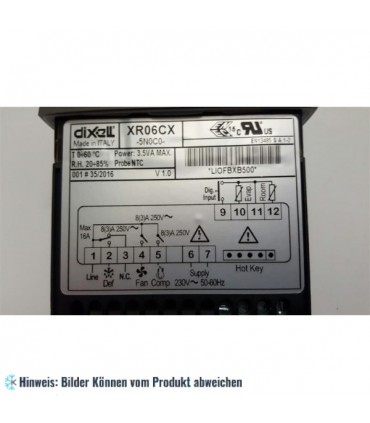 Kühlstellenregler Dixell XR06CX 5N0C0, 1 NTC, 230V, 8 A