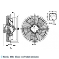 Ventilator drückend EBM PAPST, D ＝ 300 mm, 4 polig, 230 V