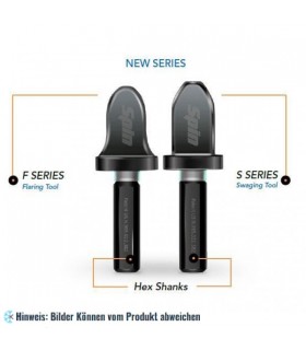 Bördelset Spin F6000 für Durchmesser 1/4", 3/8", 1/2", 5/8", 3/4", 7/8" fertig in 5 Sek