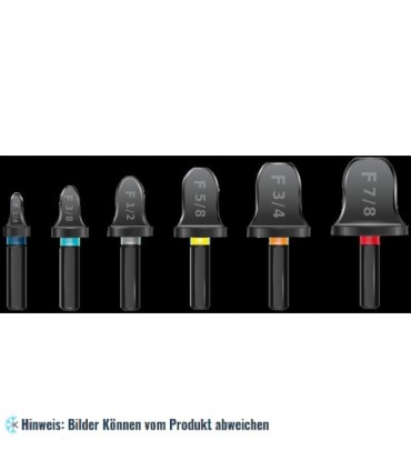 Bördelset Spin F6000 für Durchmesser 1/4", 3/8", 1/2", 5/8", 3/4", 7/8" fertig in 5 Sek