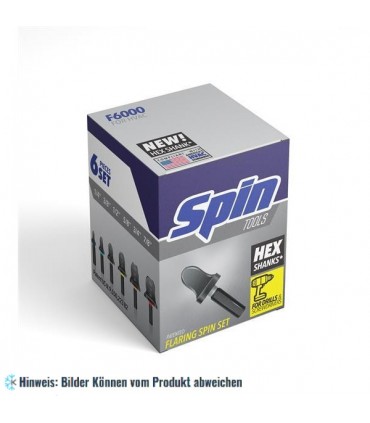 Bördelset Spin F6000 für Durchmesser 1/4", 3/8", 1/2", 5/8", 3/4", 7/8" fertig in 5 Sek