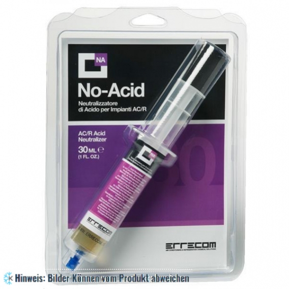 No-Acid Säureneutralizator 30 ml Kartusche mit 1/4" & 5/16" SAE FLEX Adapter für Kälte- und Klimaanlagen