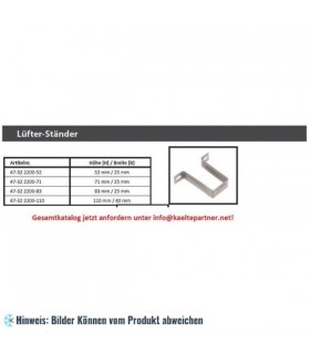 Halterung 110 mm - 40 mm