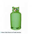 Kältemittelflasche 27,2 L grün - 1/4"-PED/CE/TUV Doppelventil
