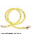 Füllschlauch "GY" 90cm mit Absperrventil, Anschlüsse gerade x 45° mit Drücker WIGAM V/GYSA/4-4/36