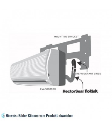 NoKink flexible Kältemittelleitung 1/2"x 3' für die Wanddurchführung von Minisplit-Klimaanlagen, Rectoseal 66737