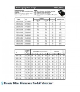 Verflüssigungssatz ACC - CGL80TB3NR, HMBP - R134a, 220-240V/1/50Hz