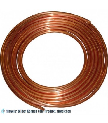 Kupferrohr CU Ø 6 mm, Dicke 1 mm, Packung 50 m