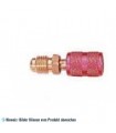 Adapter gerade 1/4"MFLx1/4"FFL Schwenkbar