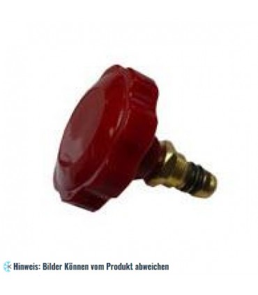 Knopf für Monteurhilfe aus Aluminium, Hochdruck rot