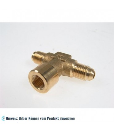Messingverbindung T-Stück- 1/4" SAE x 1/4" SAE x 1/4" SAE - F, Shreder