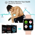 Smartwatch, Fitness Tracker mit Blutdruckmessung Fitness Armbanduhr mit Pulsuhr Schlafmonitor IP67 Wasserdicht Sportuhr Schrittz