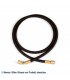 Füllschlauch "HD" 150cm schwarz 5/16" SAE, Anschlüsse gerade x 45° mit Drücker WIGAM HDSA/5-5/60/Y