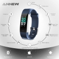 ANNEW Smartwatch, Fitnesstracker, Fitness Armbanduhr Sportuhren Voller Touchscreen Wasserdicht Bluetooth Smart Watch Schwarz, Fi
