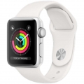 Apple watch series 3 8GB 38mm silber gehäuse mit weiß sport armband