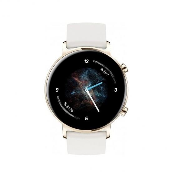 Huawei GT 2 (42 mm) Smartwatch, GPS (Satellit), AMOLED, Touchscreen, Pulsmesser, Aktivitätsüberwachung 24/7, Wasserdicht, Blueto