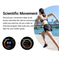 Bluetooth Smartwatch Fitness Tracker Uhr (Pink), mit Pulsuhr Wasserdicht IP68 Schwimmen Blutdruckmessung Schlafmonitor Armband f