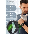 CUBOT Smartwatch Herren, Pulsuhr, 450mAh Rund 5ATM Wasserdicht Armbanduhr Fitnessuhr Sportuhr Fitness Tracker mit Schrittzähler,