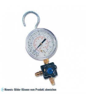 1-Wege Monteurhilfe mit Druckmesser Ø80 Klasse 1 WIGAM W1LMS80/A6/4/K1