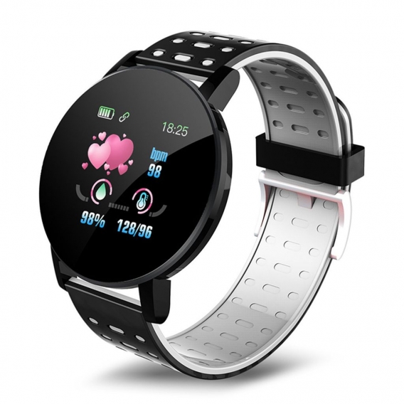 Voll-Touchscreen Herren- und Damen-Smartwatches Sport IP67 wasserdichter Herzfrequenzmesser Smartwatches für iOS und Android-Han