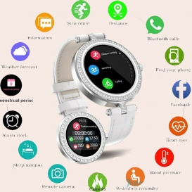 More about 1,09 Zoll Damen Smart watch, IP67, Bluetooth Anruf, Herzfrequenz und Blutdruckmessgerät, Fitness Tracker, geeignet für Android i