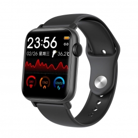 More about 1,54 '' Smart Watch mit Thermometer Herzfrequenz Blutdruck Blutdruck Sauerstoffueberwachung Sicherer Schlaf Multisport-Modus IP6