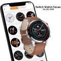 ATOKIT L16 Smart Watch Herren IP68 Wasserdichter Mehrfachsportmodus Herzfrequenz Wettervorhersage Bluetooth Smartwatch Für Andro