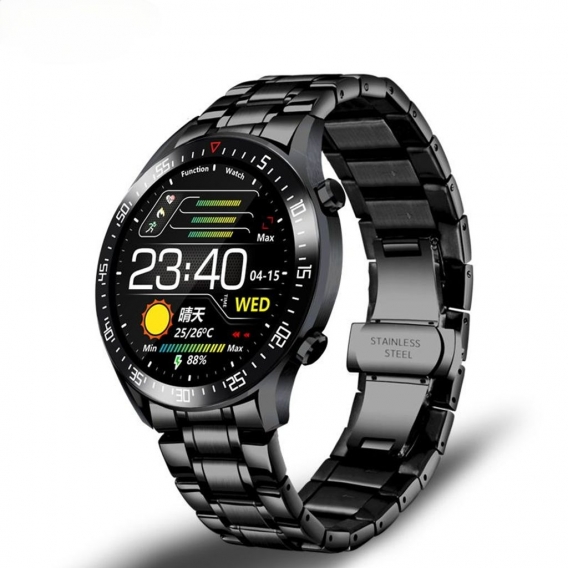Smartwatches Smart Watch Herren Smartwatch LED Voll-Touchscreen Für Android iOS Herzfrequenz-Blutdruckmessgerät Wasserdichte Fit