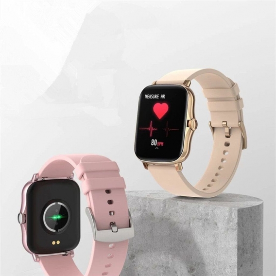 Y20 Herzfrequenz Blutdruck voll Touchscreen Schlaf Überwachung Bluetooth Sprechen Smartwatch Gold