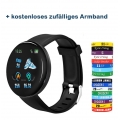 Zodight D18 Smartwatch, Sportuhr Voller Touchscreen Fitnessuhr Fitness Tracker Armband IP65 Wasserdicht Smart Watch Mit Pulsuhr 