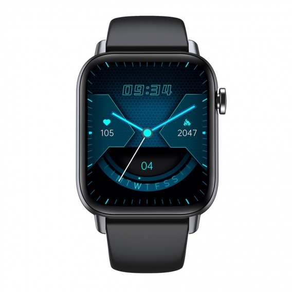 Levowatch DOITX2 Smartwatch (1,7 Zoll), Telefonie-Funktion, Thermometer, HD 380x320p, Echtzeit-Herzfrequenz, Alu-Umrandung, 24 S