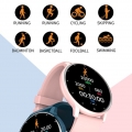 Smartwatch Blutdruckmessung Wasserdicht Fitness Tracker Armband Pulsmesser Blau