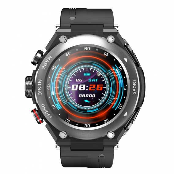 LEMFO T92 2-in-1-Smartwatch mit BT-Ohrhoerern 1,28-Zoll-IPS-Voll-Touchscreen BT5.0 9D-Soundeffekt Lokale Wiedergabe BT-Anrufe St