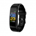 Blutdruck Sauerstoff Herzfrequenz Fitness Smart Watch Sport Armband Armband -Schwarz