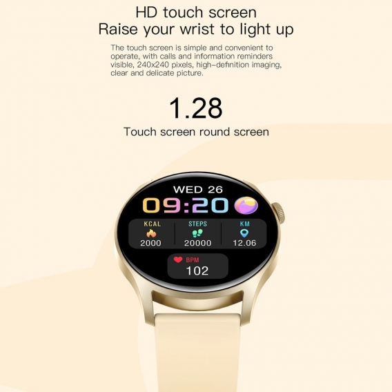 COLMI SKY 8 Smart-Armband 1,28 Zoll TFT-Voll-Touchscreen Leichter Koerpergesundheitsmonitor Smart watch